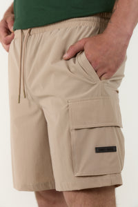 Travelli Cargo Shorts Stone