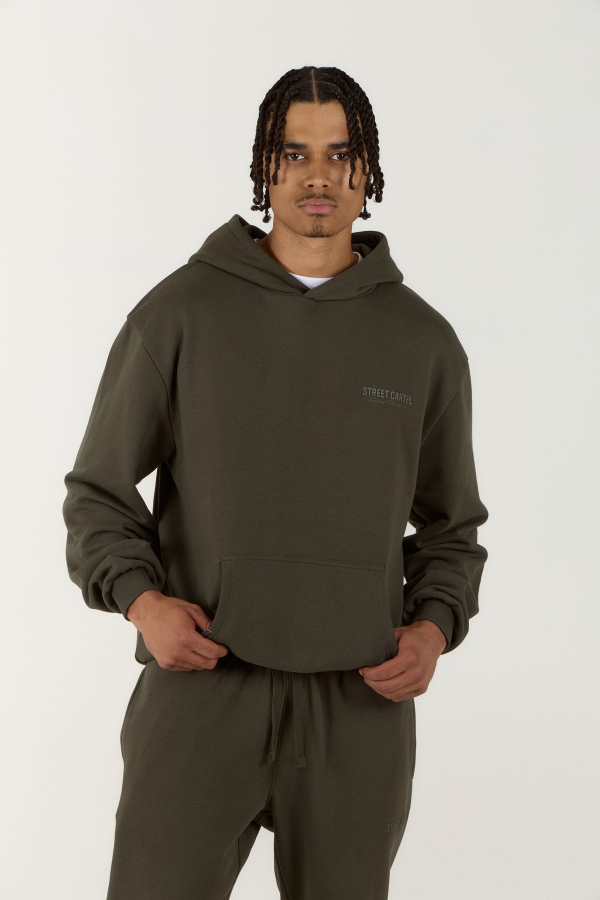 Russo Hoodie Khaki Green