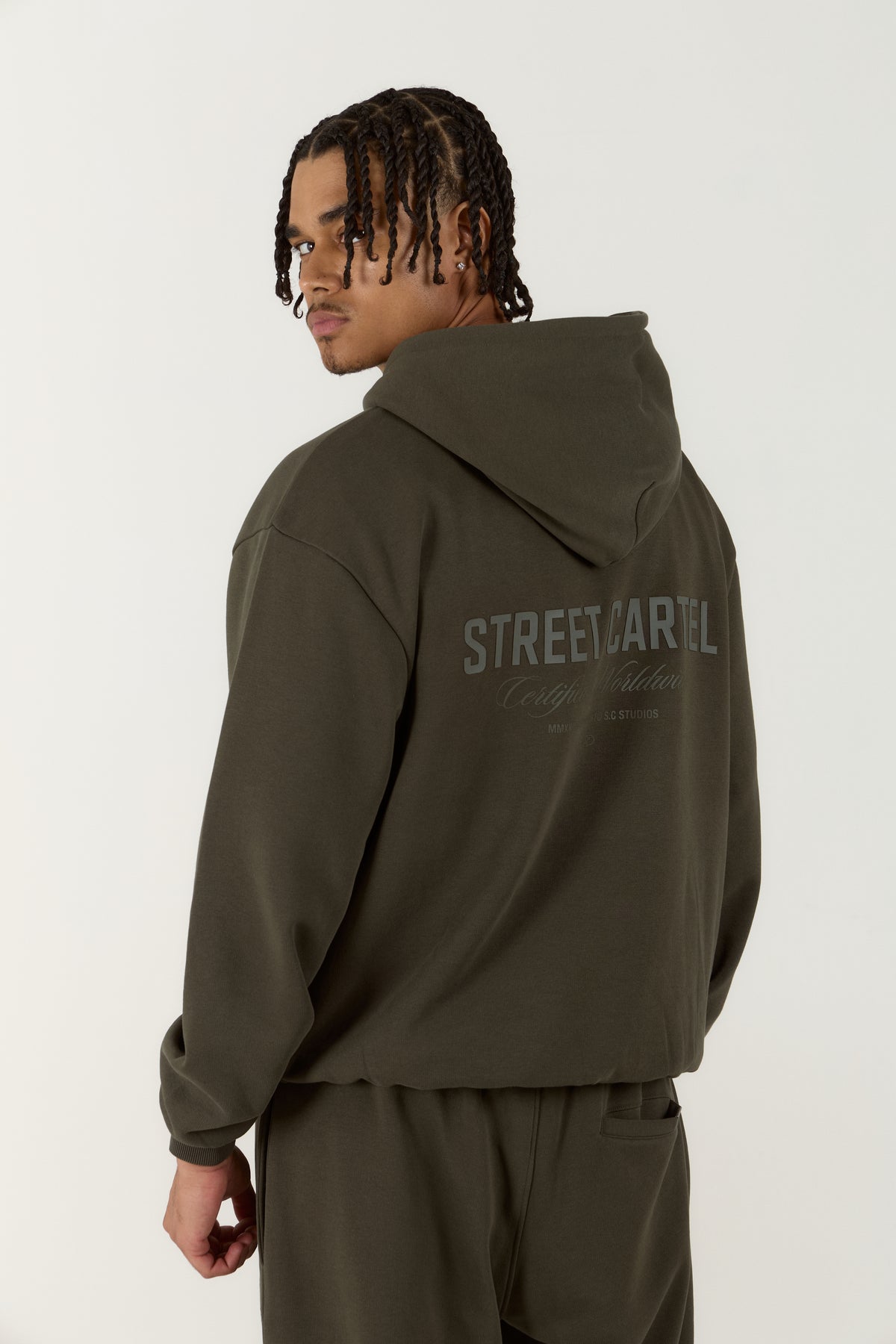 Russo Hoodie Khaki Green