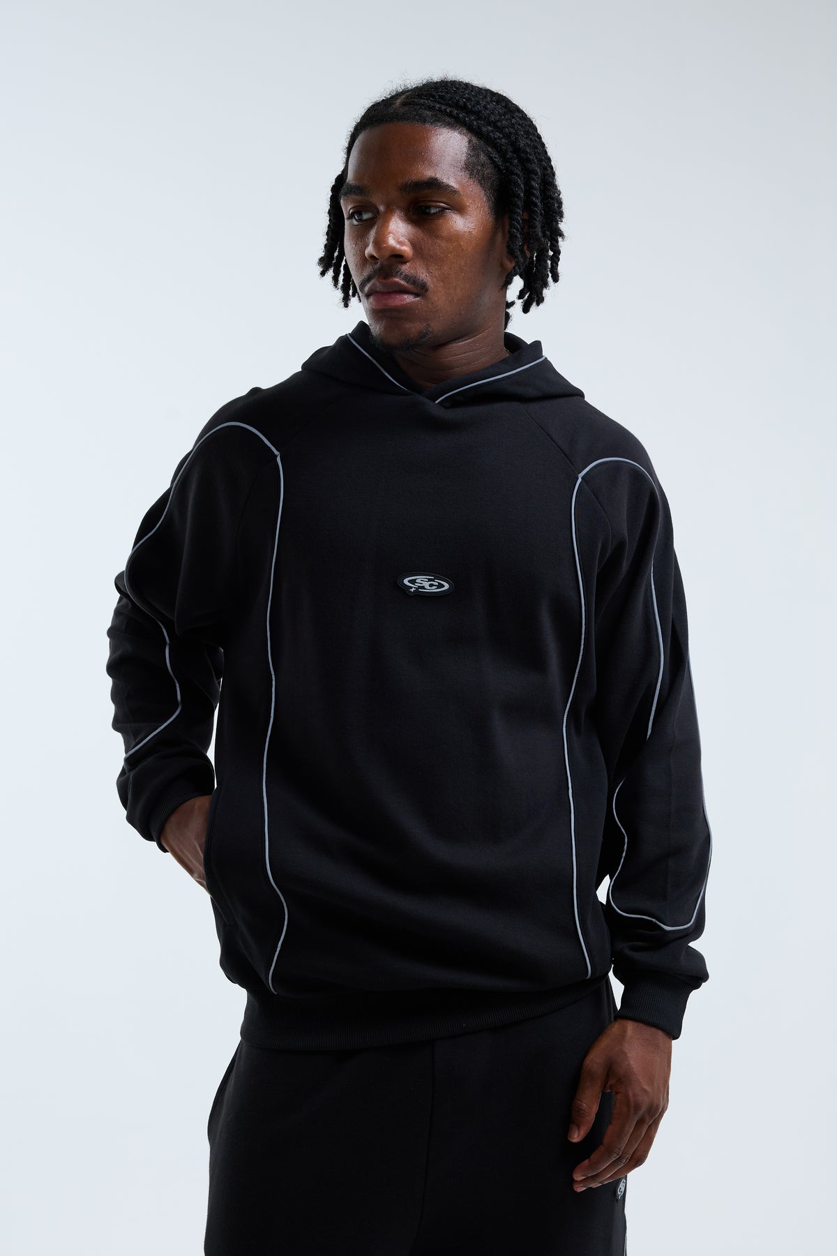 Valcore Reflective Hoodie Black