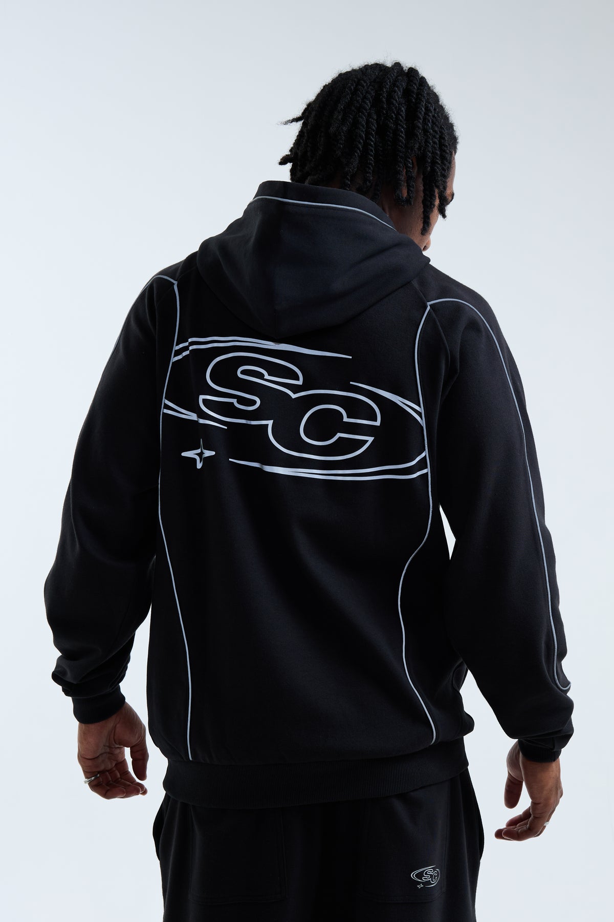 Valcore Reflective Hoodie Black